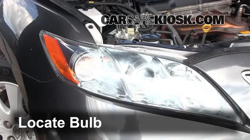2009 Toyota Camry Hybrid 2.4L 4 Cyl. Lights Headlight (replace bulb)